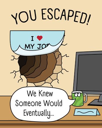 Use the Shawshank office - group leaving ecard