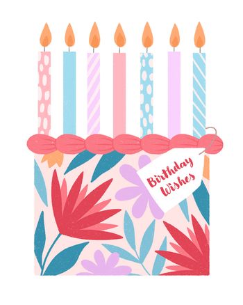 Use Pretty Cake - Group Birthday ecard