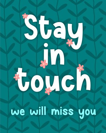 Use Through the grapevine - group leaving ecard