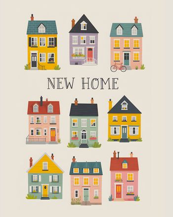 Use Mini houses - group new home ecard