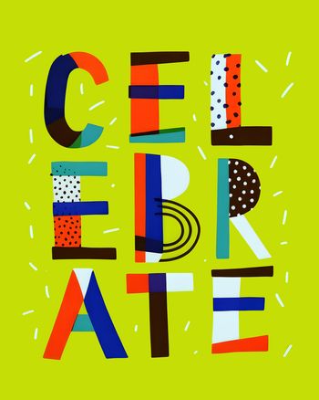 Use CELEBRATE - group ecard