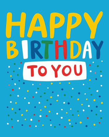 Use Bright words - group birthday ecard