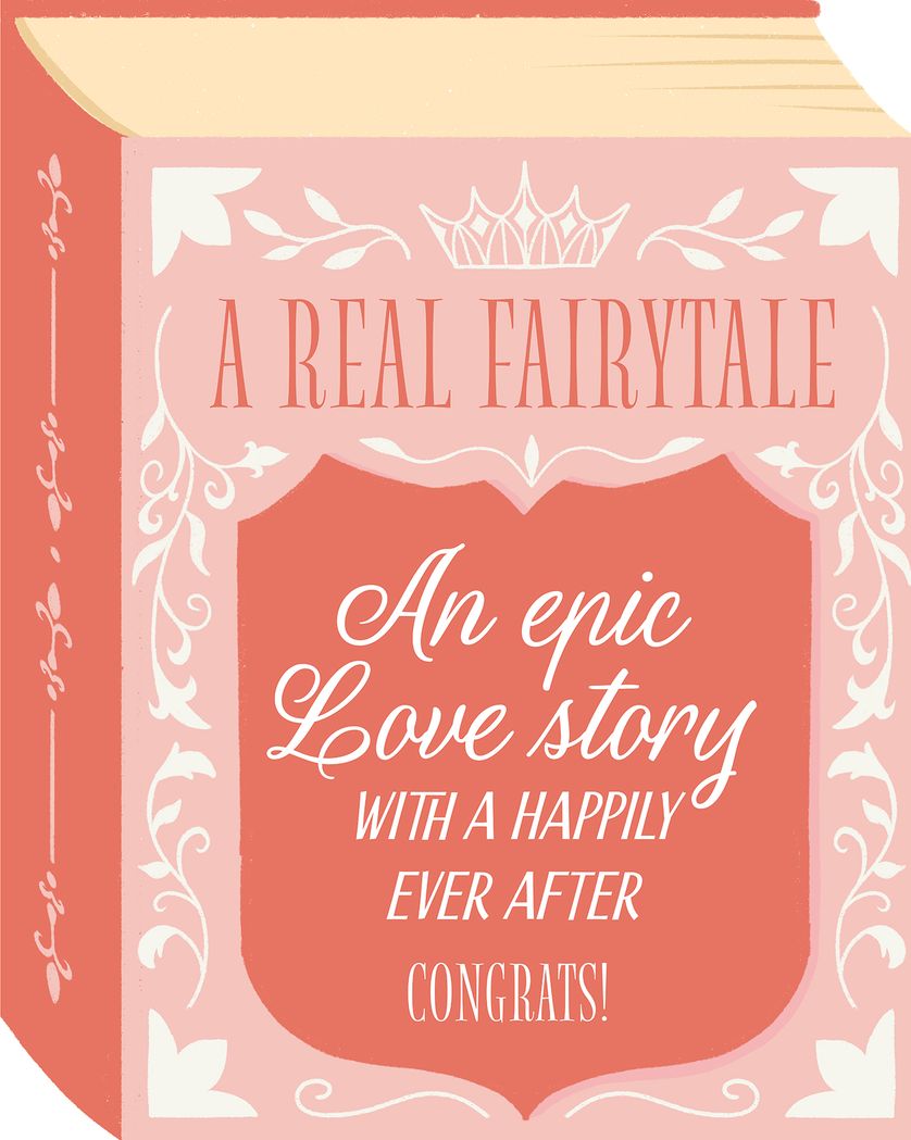 Card design "Fairytale beginning - group wedding ecard"