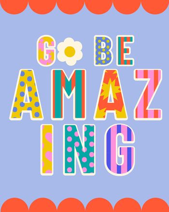 Use Pretty words - group leaving ecard