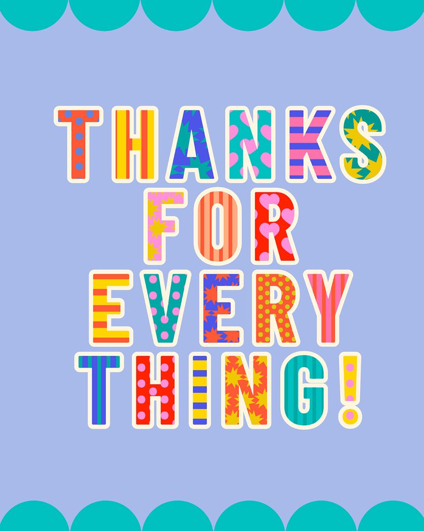 Card design "Pretty words - group leaving ecard"