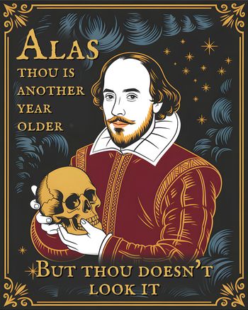 Use Happy Bard-day - group birthday ecard