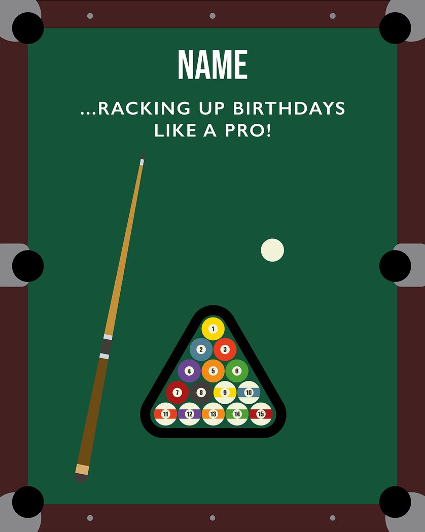 Card design "Pool Party - group birthday ecard"