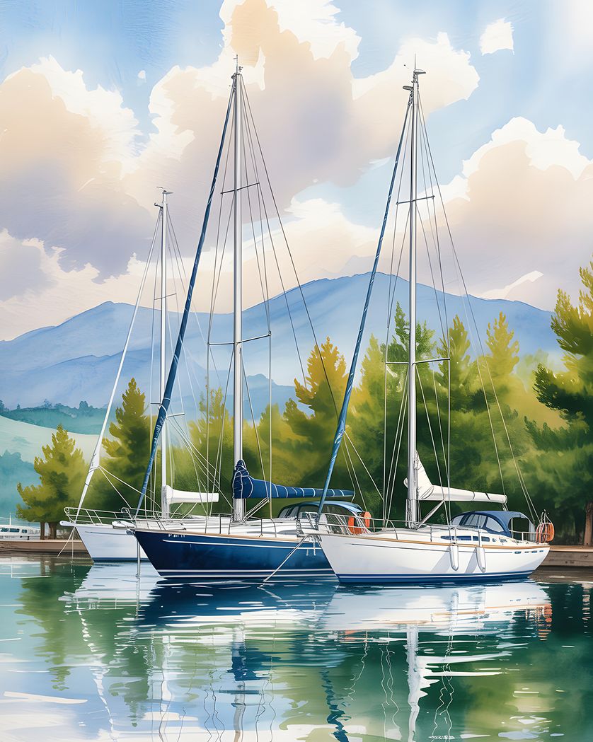 Card design "Marina dreams - group ecard"