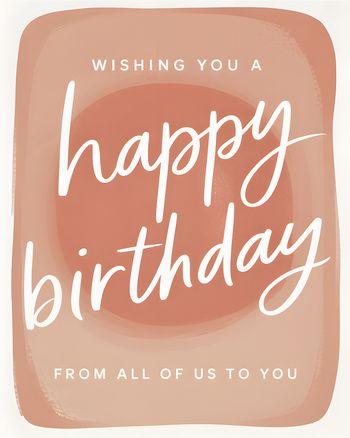 Use Rose Pink - group Birthday ecard