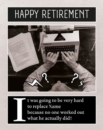 Use Mystery Man - group retirement ecard