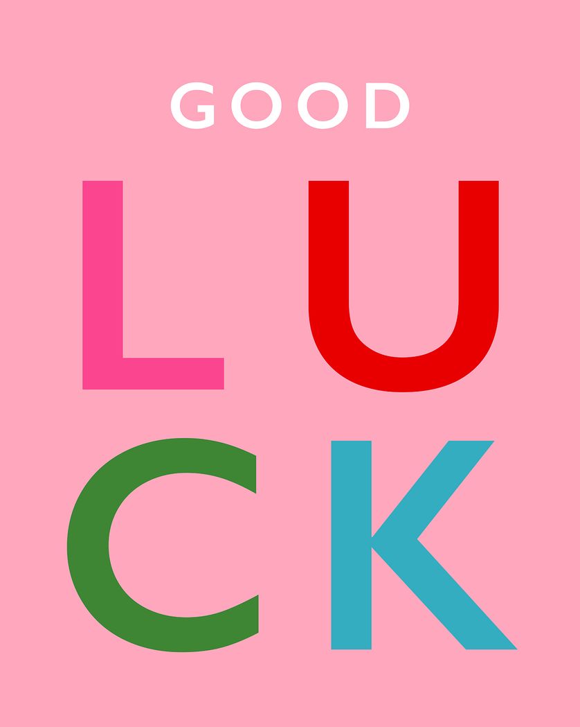 Card design "Simply lucky - group good luck ecard"