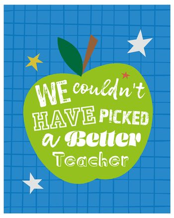 Use Apple for teacher - group thank you ecard