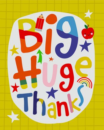 Use Big Huge - group thank you teacher ecard
