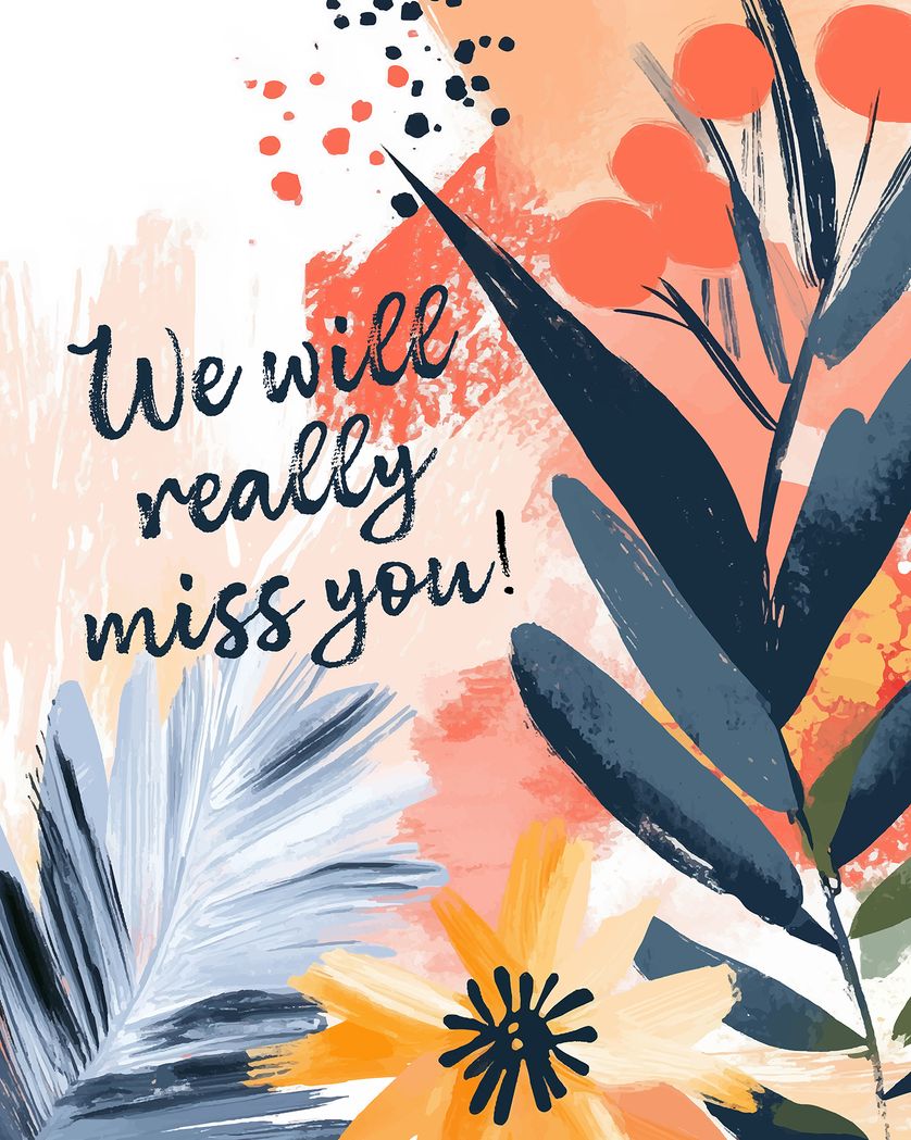 Card design "Bold strokes - group retirement ecard"
