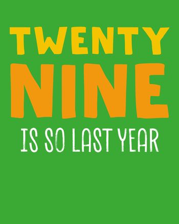 Use So last year - group milestone birthday ecard