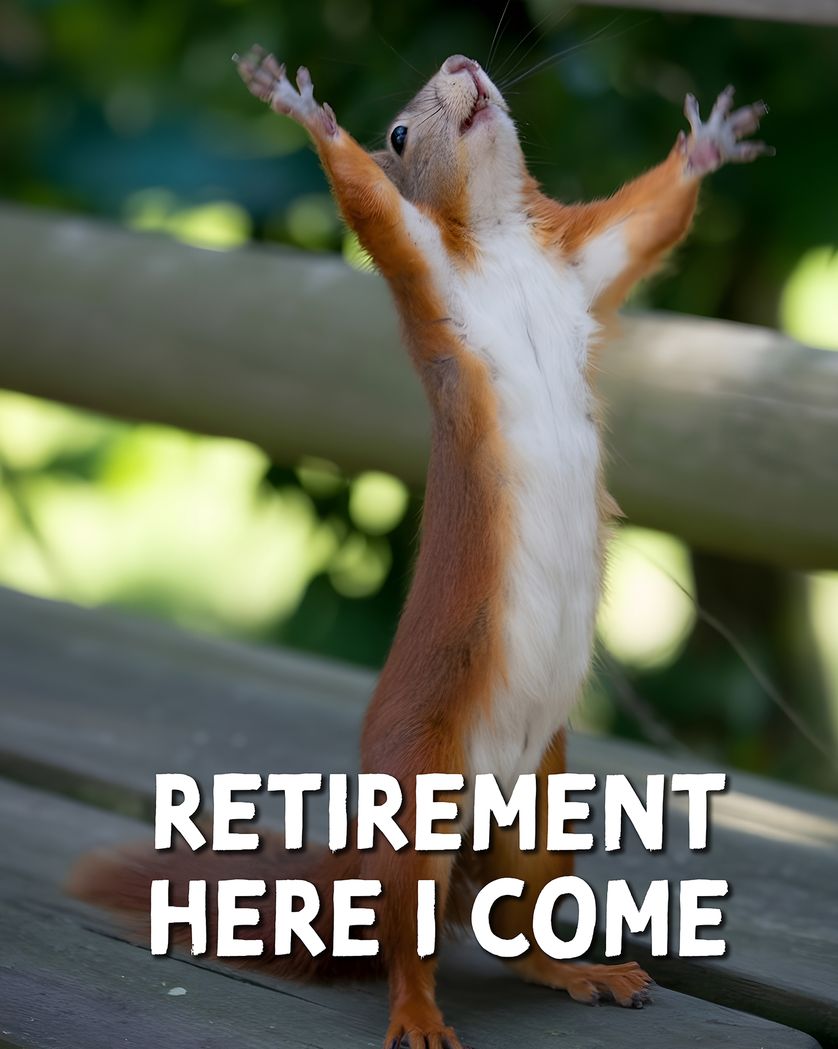 Card design "For Freedom! - group retirement ecard"