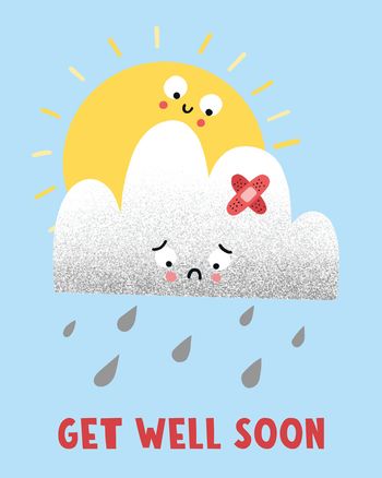 Use Under the weather - group get well ecard
