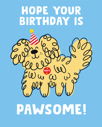 Use Woofy Birthday - group ecard