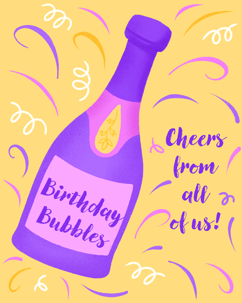 Use Birthday fizz - group birthday ecard