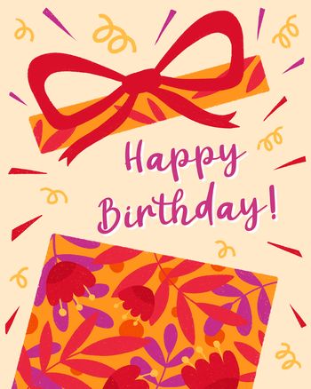 Use Gift Box - group birthday ecard