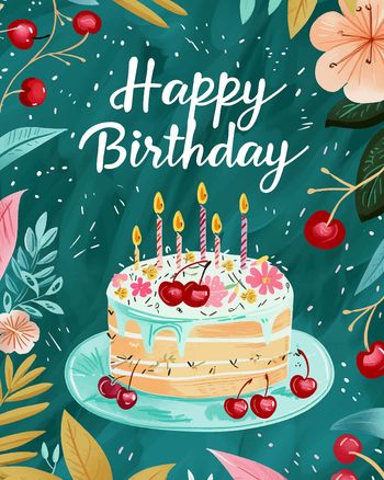 Use Jade dreams - group birthday ecard