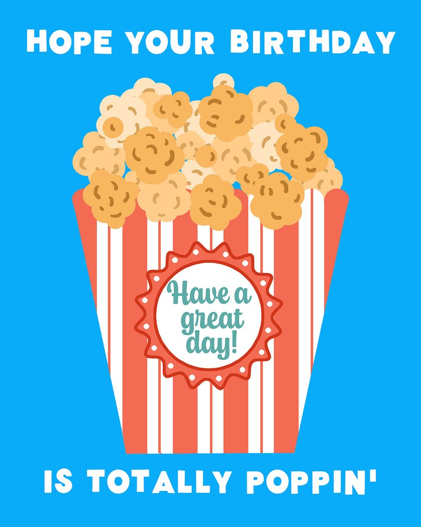 Card design "Corny card - group birthday ecard"