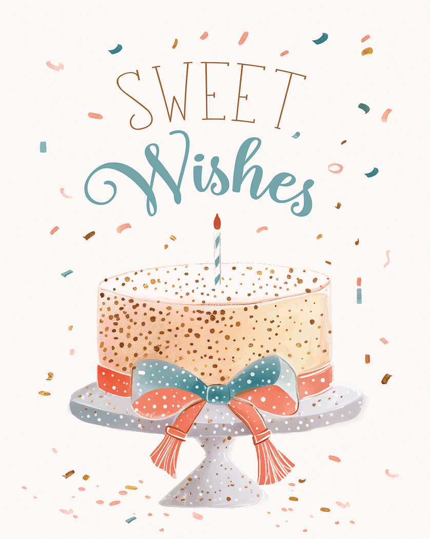 Card design "So Sweet - group birthday ecard"
