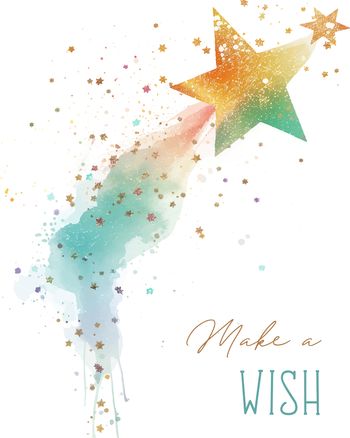 Use Wishing on a star - group birthday ecard