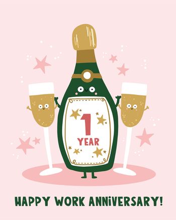 Use Pop Fizz - group anniversary ecard
