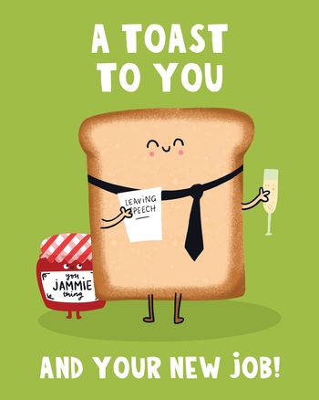Use Toast and Jam - group leaving ecard