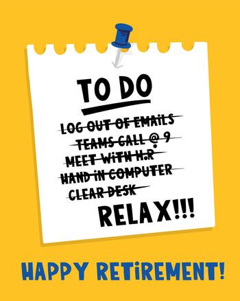 Use To do list - group retirement ecard
