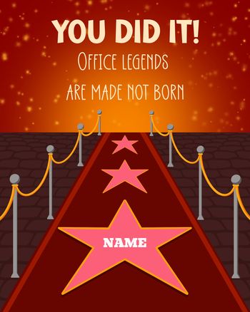 Use Walk of fame - group congrats ecard