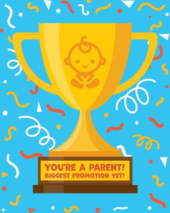 Use trophy parent - group birthday ecard
