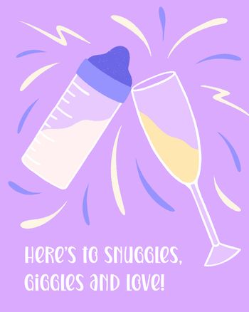Use Cheers! - group baby ecard