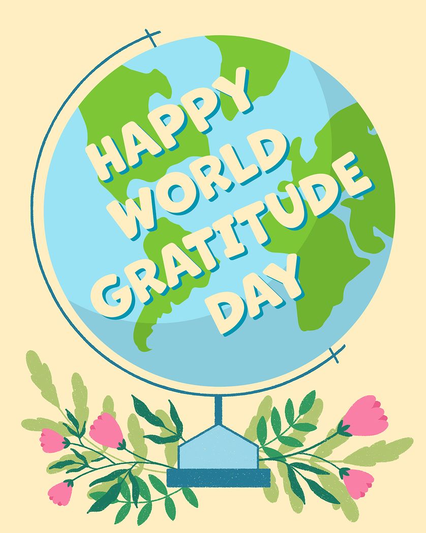 Card design "Global thanks - group WGD ecard"