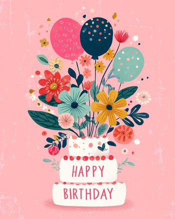 Use Celebration cake - group birthday ecard