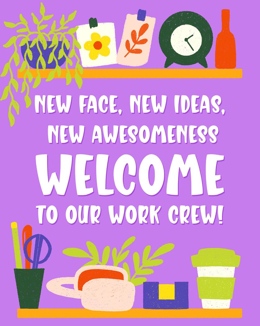 Card design "Welcoming space - group welcome ecard"