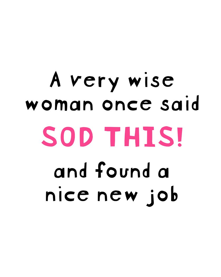 Card design "Very wise - group leaving ecard"