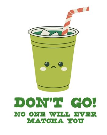 Use Matcha time - group leaving ecard