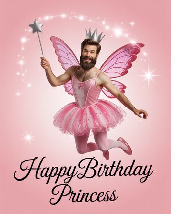 Use happy birthday princess face swap