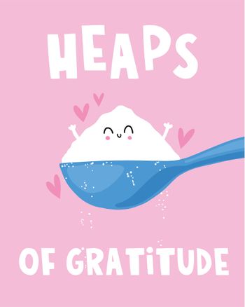 Use A spoonful of sugar - group thank you ecard