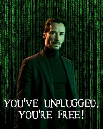 Use Unplugged from the grid - group AI leaving ecard