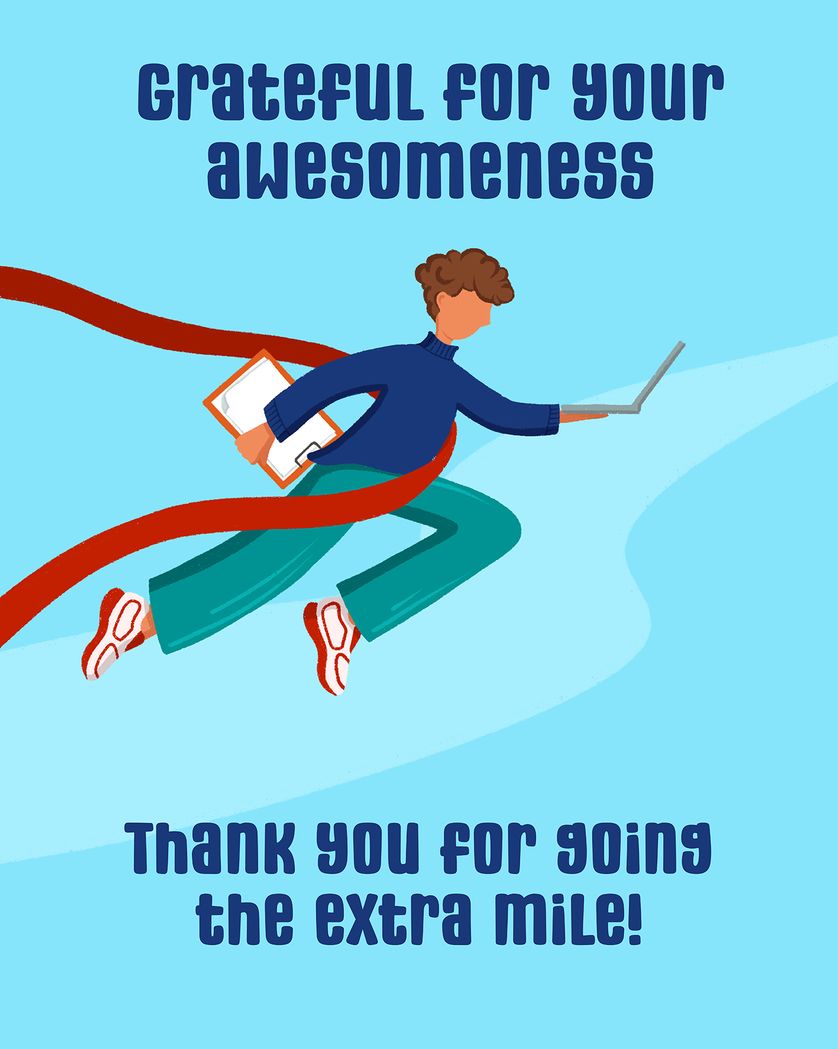 Card design "Finish line - group thank you ecard"