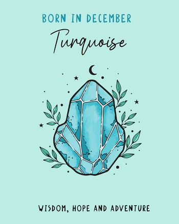 Use December Birthstone - group Birthday ecard