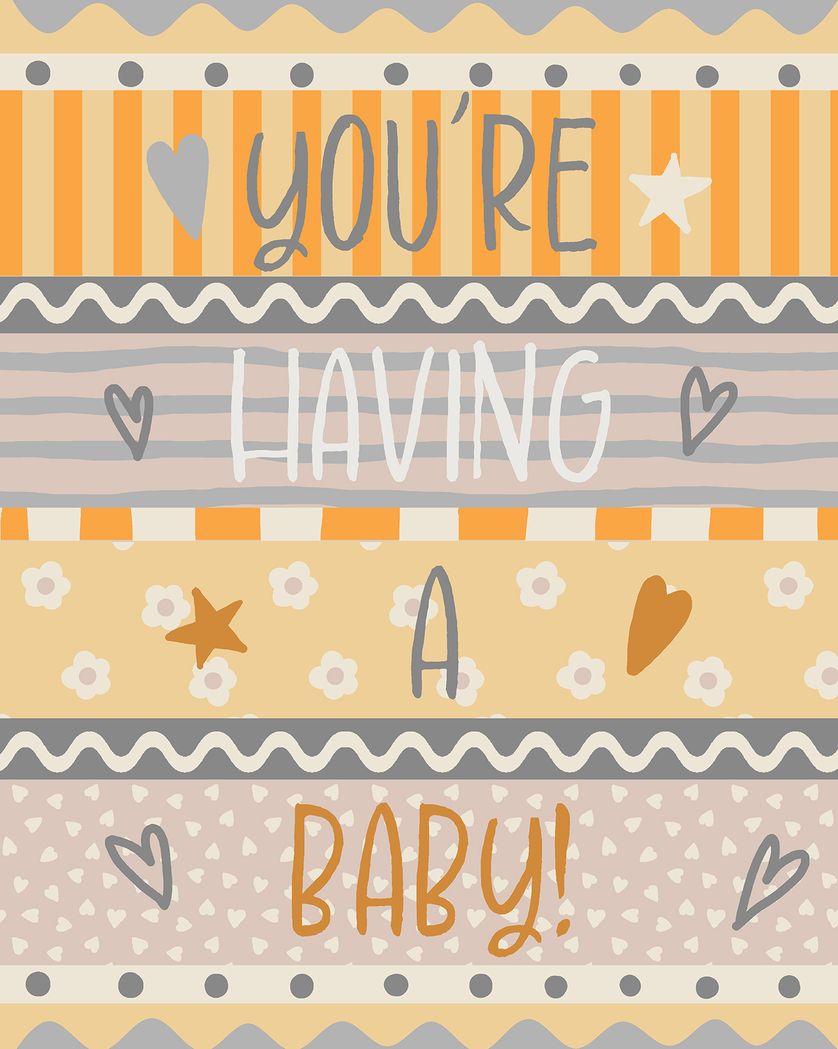Card design "Patchwork greeting - group baby ecard"