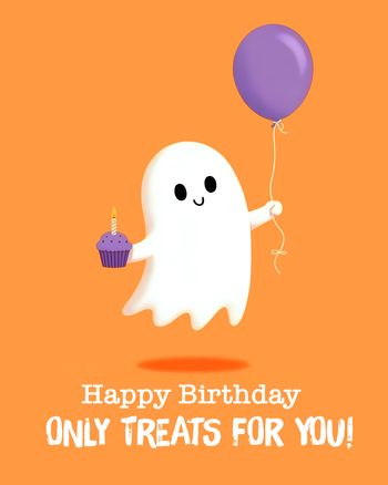Use Halloween birthday - group birthday ecard