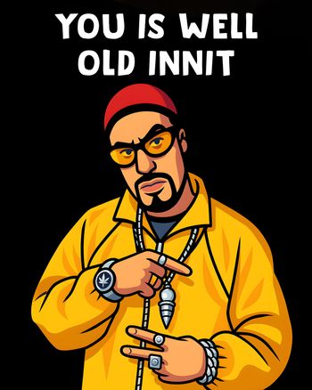 Use Ali G - group birthday ecard