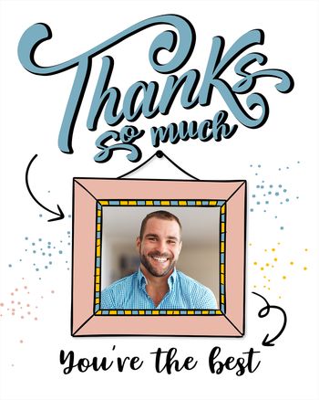 Use Framed thanks - group thank you ecard