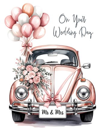 Use Beautiful Beetle - group wedding ecard