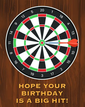 Use Bullseye - group Birthday ecard